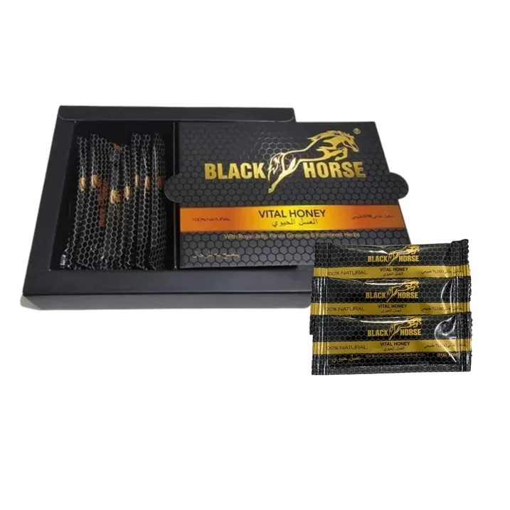 Black Horse Vital Honey - Miel 10g Potencia Premium (24 sobres)