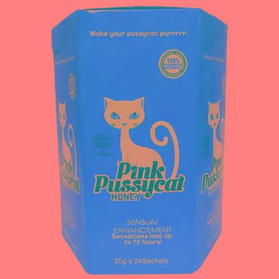 Pink Pussycat Honey - Miel Natural para Dama (24 sobres de 20g)